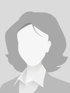 Default avatar photo placeholder. Grey profile picture icon. Business woman illustration
